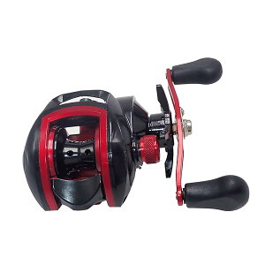 Wellvie classy ベイトリール 右ハンドル 8.1:1 アジ イワシ 初心者からプロまで 釣り 海釣り ベイト キャスティング 18+1BB ハイギア 両軸リール(ブラック×レッド)