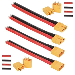 2�y�A XT60�R�l�N�^�[ XT-60�I�X���X�R�l�N�^ XT60 �I�X ���X �o���b�g �R�l�N�^ �v���O RC ���|�o�b�e���[�p �i10CM 12AWG�V���R�����C���[�t���j2�y�AXT60�V�[�X�n�E�W���O�R�l�N�^�v���O (XT60�v��