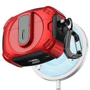 AirPods Pro ��2����/��1����p �ی�P�[�X ���b�N�X�C�b�`�t�� 2024�N�V�F���e�[�}�ی�P�[�X Airpods Pro (2019/2022/2023) �Ή� MagSafe�Ή� [���b�h]