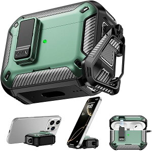 AirPods Pro ��2���� / ��1���� �Ή� �ی�P�[�X �X�}�z�z���_�[�t�� �w�ʃ}�O�l�b�g�z���@�\���� AirPods Pro 2 �ی�P�[�X�ɍœK ��