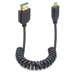 8K Micro HDMI to HDMI �P�[�u�� 48Gbps �����^ Micro HDMI to HDMI �ϊ��A�_�v�^�[ HDMI�I�X�}�C�N��HDMI�I�X�R�C���P�[�u��HDMI 2.1 �R�C���P�[�u���A�_�C�i�~�b�NHDR�T�|�[�g �J���� 1.