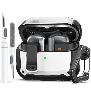 Samsung Galaxy Buds3 FE (2025)/Buds3/Buds3 Pro (2024) �Ή� �Z�L���A���b�N�N���b�v�t�� �ϏՌ��t���v���e�N�V�����X�L���P�[�X�J�o�[ �N���[�i�[�L�b�g�t�� Samsung Galaxy Buds3�V