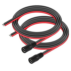 2 1M DC5525dsOe[P[u 14AWG 5.5 mm x 2.5 mm DCI[vdR[h CCTV̊ĎJ LED̊H[ DCd̏CP[u (5525X)