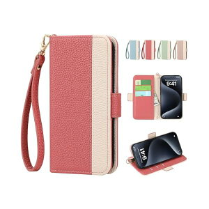 For iPhone 15 �P�[�X �蒠�^ �X�g���b�v�t�� �o�C�J���[ ��Phone 15 �P�[�X �蒠�^ ������� �X�}�z�P�[�X iPhone 15 ���z�^ �g�уJ�o�[ �����ق�15 ���킢�� �A�C�t�H��15 �P�[�X �V���v�� �A�C�z�� 15
