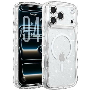 for iPhone 17 Pro �P�[�X,MagSafe �Ή�,�N���A �L���L�� �J�[���[ �E�F�[�u �t���[�� �����p ���̎q�p �j���p,iPhone 17 Pro �p�X�}�z�P�[�X,����