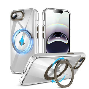 yiPhone 16e MagSafeΉ P[Xz360°]X^h CX[dΉ ӂ16e P[X Ot ČRMILKi ACtH16e Jo[ magsafe  h~ ϏՌ  hwi+