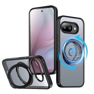 �P�[�X Google Pixel 9a �p �P�[�X magsafe�Ή� ���C�����X�[�d �O�[�O���s�N�Z�� 9a�p�X�}�z�P�[�X �ϏՌ� 360°��]�X�^���h �c�����Ή� �}�O�Z�[�t �����O �}�O�l�b�g���� �h�w�� �ČRMIL�K�i Pixel 9