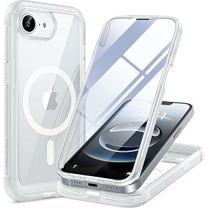 iPhone 16E P[X MagSafeΉ ӂ16e X}zP[X 2025 9HKX 6.1C` tJo[ 360°Sgی CX[dΉ }bgNA