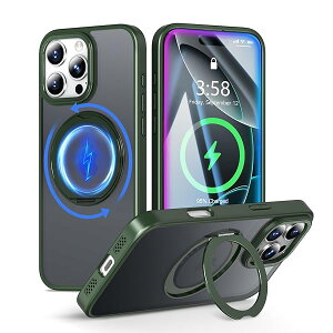 Phone 16ProMax P[X Magsafe Ή 360x] X^ht @\ X}zP[X iPhone 16 Pro Max p P[X ČRMILKi ϏՌ ϖh~ wh~ }OZ[t O }Olbg CX