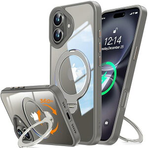 [360°[}CX^hI`jI] iPhone 16 Plus p P[X NA Magsafe Ή [_]X^hE萫][ɓEҌ]}OZ[t CX[dΉ ACz16vX 