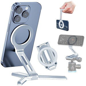 �X�}�z�O�r �y2025�N�V�^�X�}�z�O�r�z �~�j�O�r �܂肽���ݎ� �}�O�l�b�g�� Magsafe�Ή� ������ �X�}�z�X�^���h ���O�r �g�уX�^���h ���E�c�u�� ����B�e ���B��_ Android/iPhone�ɑΉ� �Z���t