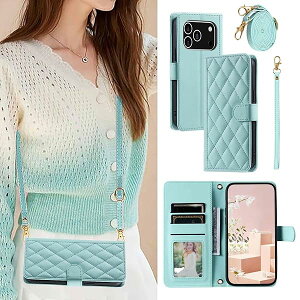 For iPhone 17 Pro �P�[�X �蒠�^ ��phone17pro �P�[�X �V�����_�[ �X�g���b�v �J�[�h���[ �A�C�t�H��17�v�� �X�}�z�P�[�X ���|�� �΂ߊ|�� iphone17�v�� �J�o�[ �X�^���h�@�\ ������� �S�ʕی� �ϏՌ� 