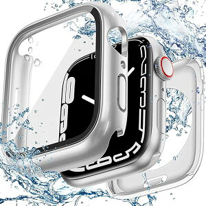 y360xh݌vz For AbvEHb` Jo[ Series 10/9/8/SE2/SE/7/6/5/4 40mm KXtB+PCt[ ̌^ 2 in 1 O̕ی IP68 h apple watch Jo[ Ή ߗ