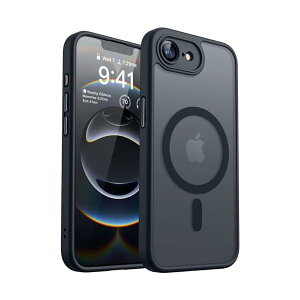 iPhone 16e �p �P�[�X �yMagsafe�Ή��E�J�����S�ʕی�z �ϏՌ� ���΂݂Ȃ� �}�O�l�b�g���� �������}�b�g �����ӂ��� 16e �p �P�[�X- �u���b�N