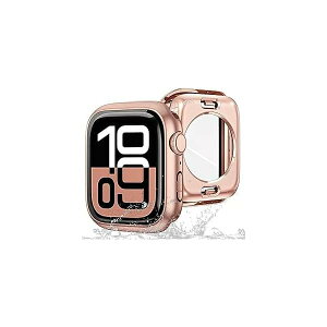 y360xh݌vz For AbvEHb` Jo[ Series 10/9/8/SE2/SE/7/6/5/4 42mm KXtB+PCt[ ̌^ 2 in 1 O̕ی IP68 h AbvEHb`10 Jo[ Ή ߗ