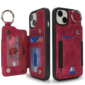 P[X iPhone 14/13wʃP[X|᳌^ wO@\tJ[h z_[tp, ACtH14 蒠P[X u@\ Xbgt ȃP[X iPhone13/14 P[X wʎ[ 6.1in-C