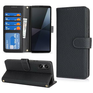 Xperia 10 VI �P�[�X �蒠�^ �J�[�h���[ �G�N�X�y���A10 VI �P�[�X �{�v ��e�� �ϏՌ� �X�^���h�@�\ �Ή� Sony �G�N�X�y���A SO-52E / SOG14 / A402SO / XQ-ES44 �P�[�X �蒠�^ ���U�[ �g�уJ