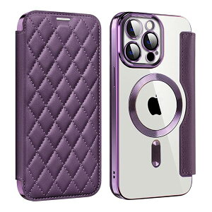 iPhone 14 Pro p P[X 蒠^ MagsafeΉ NA w  LeBO PUU[ X}zP[X J[h[  ؍ lCz^ Jo[ y ACtH14 Prop 蒠Jo[ P[X (