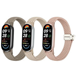 �y3������z �R���p�`�u�� Xiaomi Smart Band 10/9/8 �����o���h mi band 10 �ւ��o���h mi strap 9/8 �����x���g�}�O�l�b�g �i�C���� �ȕ҂ݍ��� �f�� �������C �ϋv�� �e�͐� �L�k�� �y�� �����Y ��