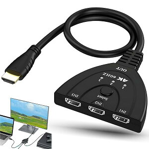 HDMI 2.0 ؑ֊ 31o z 4K@60Hz av ZN^[ erhdmi₷ [q  HDMI|[gs 3Df HDR I[fBI Fire TV StickAXboxAPS3/4/5AHDTVADVDAP