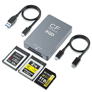 �y2025�V���f���zCFexpress Type B/XQD/SD 3-in-1 �J�[�h���[�_�[�bUSB-C/USB-A�Ή��EUSB3.2 Gen2 10Gbps�����]���E����`���b�A���~������̐��^�EType-C/A�P�[�u���t���bWindows/M