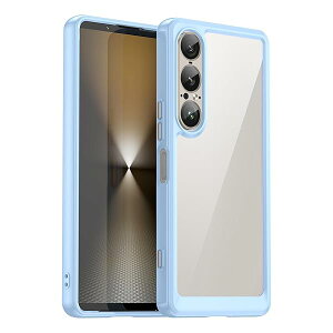For Xperia 1 VII 5G �P�[�X SO-51F / XQ-FS44 / SOG15�J�o�[ �ϏՌ��J�o�[ �X�}�z�P�[�X TPU+PC�f�� �ϋv��