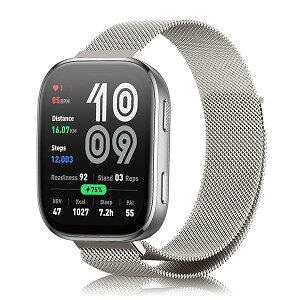 �����o���h Amazfit Bip 6 �Ή� �����x���g �~���l�[�[���b�V���x���g �X�e�����X�� �}�O�l�e�B