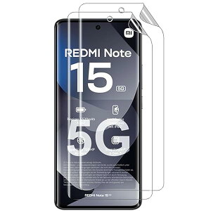 For POCO M8 5G / Redmi NOTE 15 5G �t�B�����y2������z�S�ʕی�t�B���� ��K���X �����ߗ� �ϏՌ�