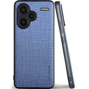 �݊��� �P�[�X for Xiaomi Redmi Note 13 Pro Plus ���n�p�^�[�����U�[�����ɕی쏃�F�X�}�z�P�[�X (Blu