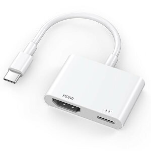 iPhone 16���e���r�ɐڑ�����USB C - HDMI�A�_�v�^�[�A4K@60Hz [MFi�F��]�A100W�}���[�d�|�[�g�t��Type-C