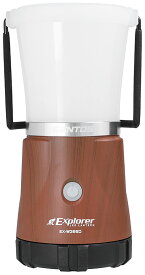 GENTOS(ジェントス) LED ランタン 単1/単3/単4/専用充電池兼用 1000ルーメン 白色/昼白色/暖色 無段階調光 エクスプローラー EX-W366D ブラウン 木目 キャンプ
