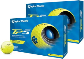 TAYLOR MADE(テーラーメイド) TP5(ティーピーファイブ) ゴルフボール 5ピース 2021年モデル N0803001 イエロー (2ダース)