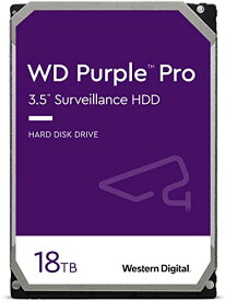 Western Digital ウエスタンデジタル WD Purple Pro 内蔵 HDD ハードディスク 18TB CMR 3.5インチ SATA 7200rpm キャッシュ512MB 監視システム メーカー保証5年 WD181PURP-EC 国