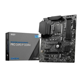MSI PRO Z690-P DDR4 マザーボード ATX Intel Z690チップセット搭載 第12世代CPU(LGA1700)対応 MB5611 ブラック