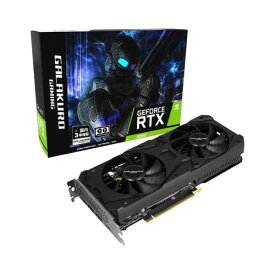 玄人志向 NVIDIA GeForce RTX3060 搭載 グラフィックボード GDDR6 12GB GALAKURO GAMINGシリーズ 国内正規代理店品 GG-RTX3060-E12GB/OC/DF