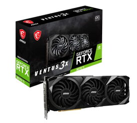 MSI GeForce RTX 3070 Ti VENTUS 3X 8G OC ゲーミング グラフィックスカード - 8GB GDDR6X 1800 MHz PCI Express Gen 4 256ビット 3x DP v 1.4a HDMI 2.1