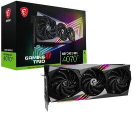 MSI グラフィックスボード GeForce RTX 4070 Ti GAMING X TRIO 12G/A VD8369