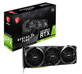 MSI GeForce RTX 3080 VENTUS 3X PLUS 12G OC LHR グラフィックスボード VD8008 ブラック