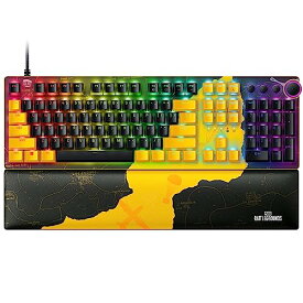 PUBG: BATTLEGROUNDS ゲーミングキーボード Razer レイザー Huntsman V2 PUBG: BATTLEGROUNDS Edition Linear Optical Switch オプティカルスイッチ リニア触感 静音 有線