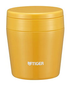 タイガー 魔法瓶 真空 断熱 スープ ジャー 250ml 保温 弁当箱 広口 まる底 サフランイエロー MCL-B025-YS Tiger