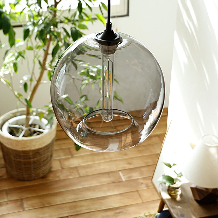 楽天市場 ペンダントライト Hana ハナ 照明 天井照明 照明器具 ライト 1灯 ガラス グレーガラス レトロ アンティーク 丸 丸型 真鍮 エジソンランプ エジソン電球 おしゃれ リビング 寝室 ダイニング ペンダントライト キラリオ インテリア 家具 通販