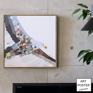 キャンパスアート Hawk(ホーク) インテリア 絵 絵画 アート アートポスター アートパネル アートフレーム リトルアート 玄関 リビング ダイニング 額入り 壁掛け おしゃれ ウォール kaho.HOSOK