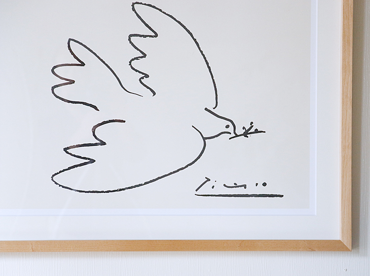 アートポスター Pablo Picasso Dove of Peace（パブロ ピカソ ダブオブピース） インテリア 絵 絵画 アート アートポスター  アートパネル アートフレーム リトルアート 玄関 額入り 壁掛け おしゃれ ウォール | キラリオ（インテリア 家具 通販）