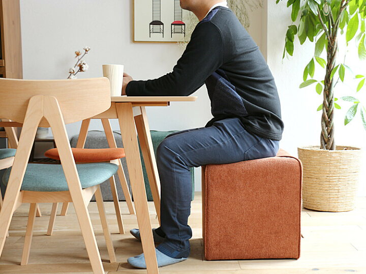 Sale スツール サイドテーブル オットマン 日本製 ブルー 北欧 全商品オープニング価格特別価格