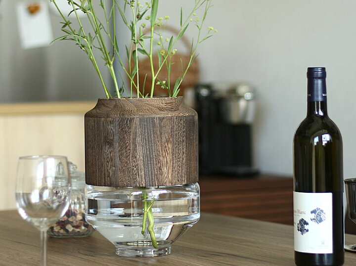 楽天市場 Spice フラワーベース Life Bold ハイタイプ フラワーベース 花瓶 花器 Spice スパイス ガラス 桐 円形 丸 フラワーポット 容器 大きめ キラリオ インテリア 家具 通販