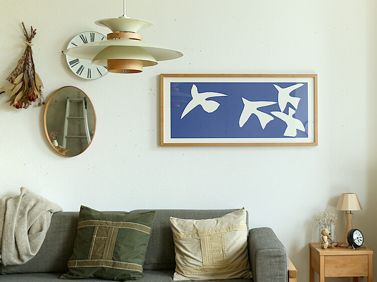 アートポスター　Henri Matisse「青い鳥」 インテリア 絵 絵画 アート アートポスター アートパネル アートフレーム 玄関 額入り 壁掛け  おしゃれ ウォール HenriMatisse マティス 青い鳥 | キラリオ（インテリア 家具 通販）