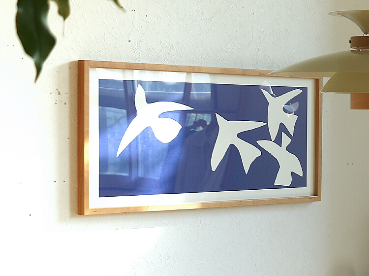 アートポスター　Henri Matisse「青い鳥」 インテリア 絵 絵画 アート アートポスター アートパネル アートフレーム 玄関 額入り 壁掛け  おしゃれ ウォール HenriMatisse マティス 青い鳥 | キラリオ（インテリア 家具 通販）