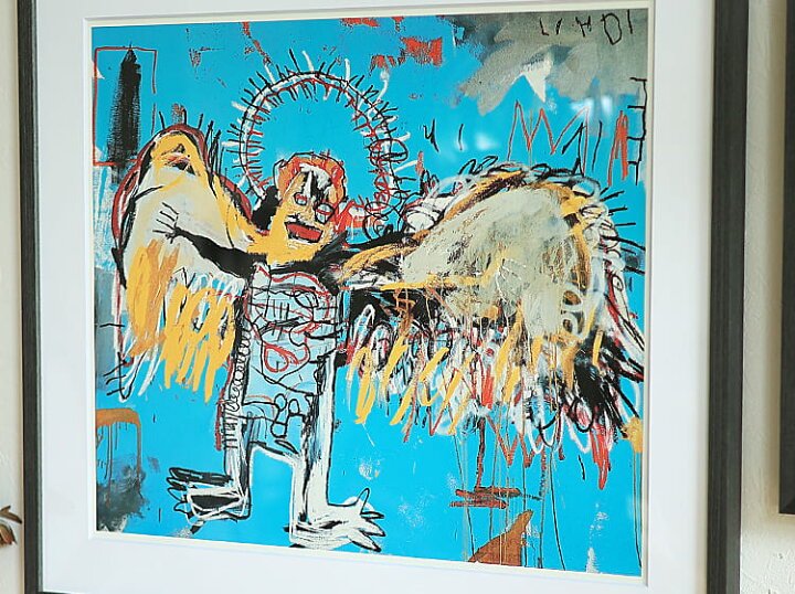 楽天市場】アートポスター Jean-Michel Basquiat 「FalLen Angel ,1981 