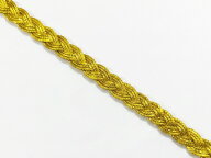 キラリ手芸部 No.2033_ブレード リボン_金色（ゴールド）幅0.8cm×3m巻き（手芸用） 推し活
