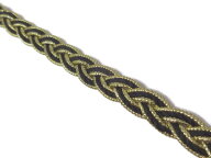 キラリ手芸部 No.2032_ブレード リボン_金色（ゴールド）幅0.8cm×3m巻き（手芸用） 推し活